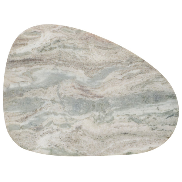 Safavieh Mono Sculptural Medium Marble Side Table – Unique Off-White Top & Solid Mango Wood Base Design ACC2907A