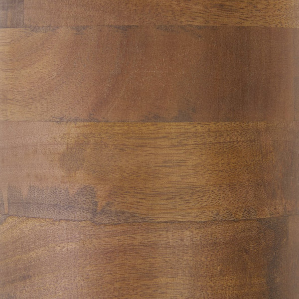 Safavieh Mono Small Marble Side Table - Off-white Top With Walnut Pedestal For Stunning Home Decor Accent Off White Marble ,Walnut Marble ,Mango Wood Base Acc2908a