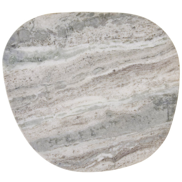 Safavieh Mono Small Marble Side Table - Off-white Top With Walnut Pedestal For Stunning Home Decor Accent Off White Marble ,Walnut Marble ,Mango Wood Base Acc2908a