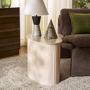 Safavieh Mtp Small Ceramic Side Table Beige Ceramic / Beige  ACC2911A