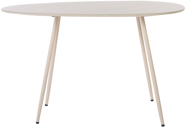 Safavieh Mint Large Ceramic Side Table - Chic Beige Design With Sculptural Curves And Tapered Metallic Legs Beige Ceramic ,Beige Ceramic ,Iron Acc2912a