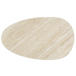 Safavieh Mint Large Ceramic Side Table - Chic Beige Design With Sculptural Curves And Tapered Metallic Legs Beige Ceramic ,Beige Ceramic ,Iron Acc2912a