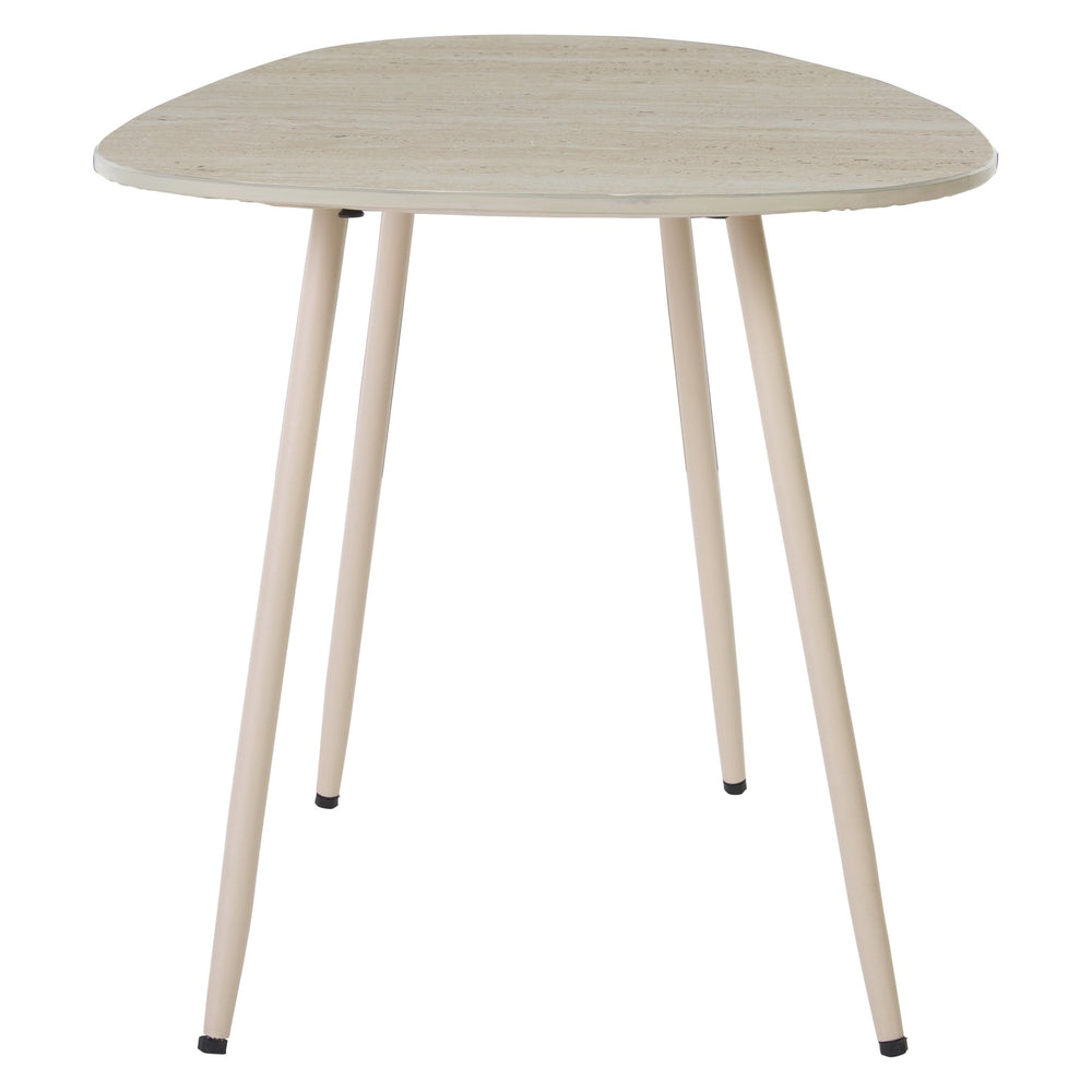 Safavieh Mint Medium Ceramic Side Table – Sleek Beige Design With Tapered Legs For Stylish Home Décor Beige Ceramic ,Beige Ceramic ,Iron Acc2913a