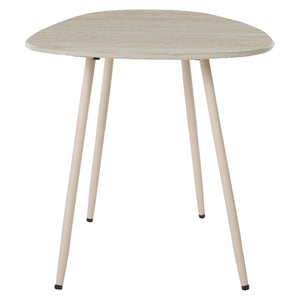 Safavieh Mint Medium Ceramic Side Table – Sleek Beige Design With Tapered Legs For Stylish Home Décor Beige Ceramic ,Beige Ceramic ,Iron Acc2913a