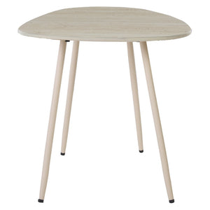 Safavieh Mint Sculptural Beige Ceramic Side Table With Tapered Legs - Modern Minimalist Accent For Any Room ACC2913A