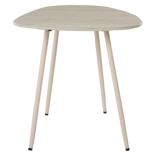 Safavieh Mint Sculptural Beige Ceramic Side Table With Tapered Legs - Modern Minimalist Accent For Any Room ACC2913A