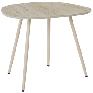 Safavieh Mint Small Ceramic Side Table - Chic Beige Design With Sleek Curves And Metallic Legs For Any Space Beige Ceramic ,Beige Ceramic ,Iron Acc2914a