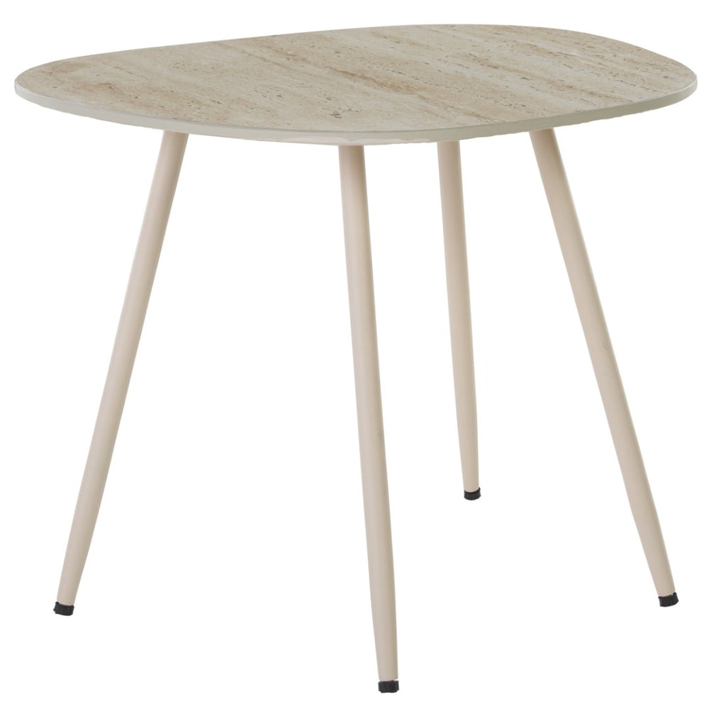 Safavieh Mint Small Ceramic Side Table - Stylish Beige Accent With Tapered Legs For Modern Interiors ACC2914A