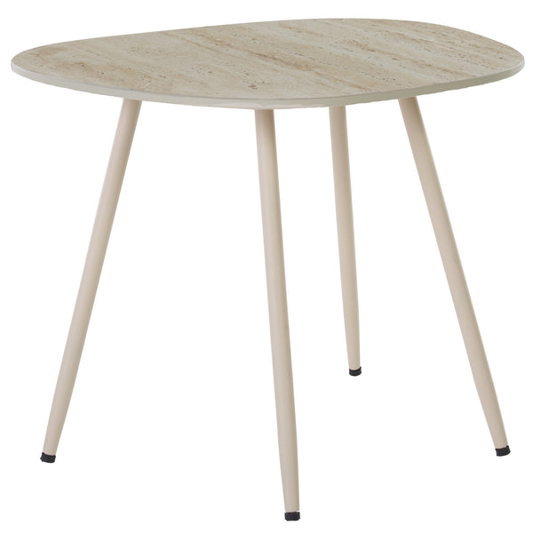 Safavieh Mint Small Ceramic Side Table - Chic Beige Design With Sleek Curves And Metallic Legs For Any Space Beige Ceramic ,Beige Ceramic ,Iron Acc2914a