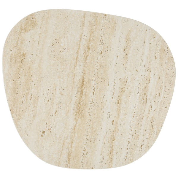 Safavieh Mint Small Ceramic Side Table - Chic Beige Design With Sleek Curves And Metallic Legs For Any Space Beige Ceramic ,Beige Ceramic ,Iron Acc2914a