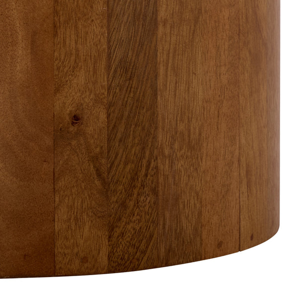 Lauretta Marble Side Table With Veined Marble Top And Solid Wood Legs — Compact Elegant Accent For Living Spaces