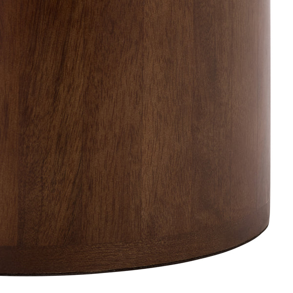 Calana Marble Side Table With Natural Veined Marble Top And Solid Wood Legs For Timeless Style