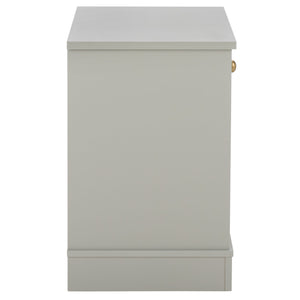 Shafa Modern Side Table With Minimalist Silhouette, Durable Mdf Build And Polished Metal Accents For Small Spaces