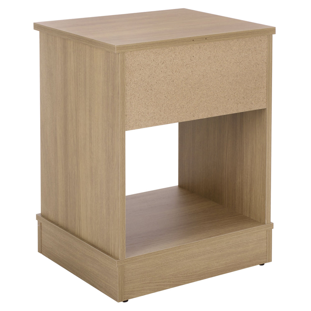 Shafa Modern Side Table With Minimalist Silhouette, Durable Mdf Build And Polished Metal Accents For Small Spaces