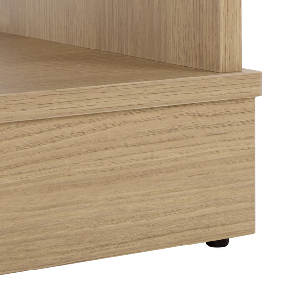 Shafa Modern Side Table With Minimalist Silhouette, Durable Mdf Build And Polished Metal Accents For Small Spaces
