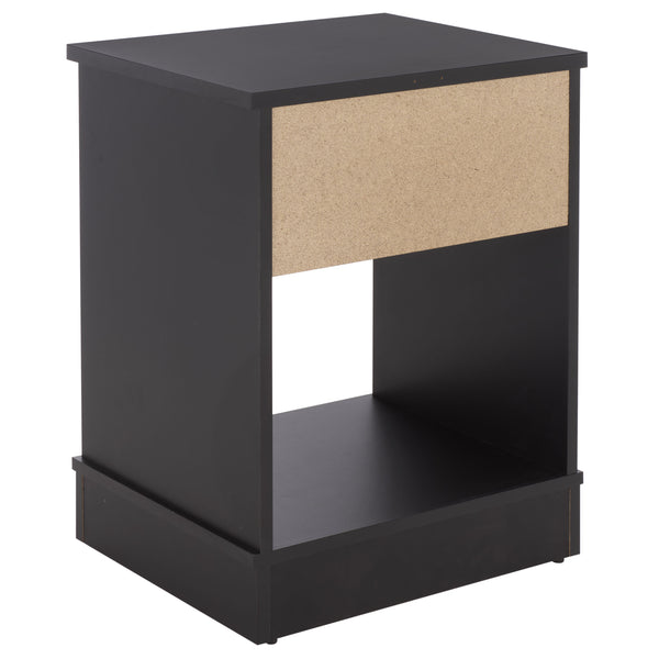 Shafa Modern Side Table With Minimalist Silhouette, Durable Mdf Build And Polished Metal Accents For Small Spaces