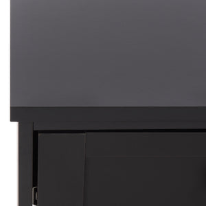 Shafa Modern Side Table With Minimalist Silhouette, Durable Mdf Build And Polished Metal Accents For Small Spaces