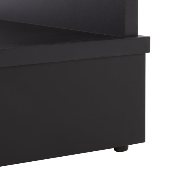 Shafa Modern Side Table With Minimalist Silhouette, Durable Mdf Build And Polished Metal Accents For Small Spaces