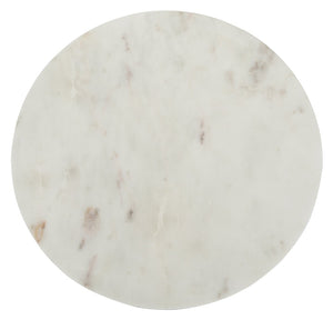 Safavieh Azizi Stone Top Side Table - Luxurious Angled Hourglass Design For Modern Glam Living Spaces ACC3202A
