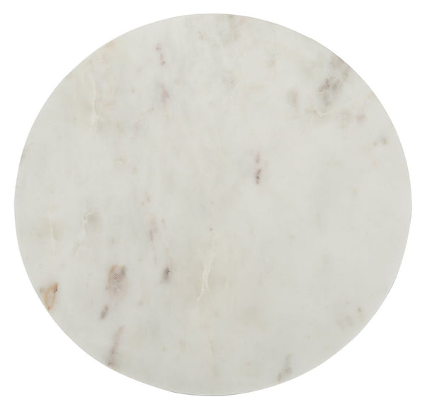 Safavieh Azizi Stone Top Side Table - Luxurious Angled Hourglass Design For Modern Glam Living Spaces ACC3202A