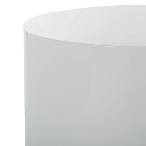Safavieh Angelo Round Side Table – Sculptural Gold Accent With White Top For Modern Living Spaces & Decor ACC3203A