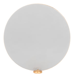 Safavieh Emirah Round C Table - Luxurious Gold Accent Table With Grey Enamel Top For Modern Living Spaces ACC3207A