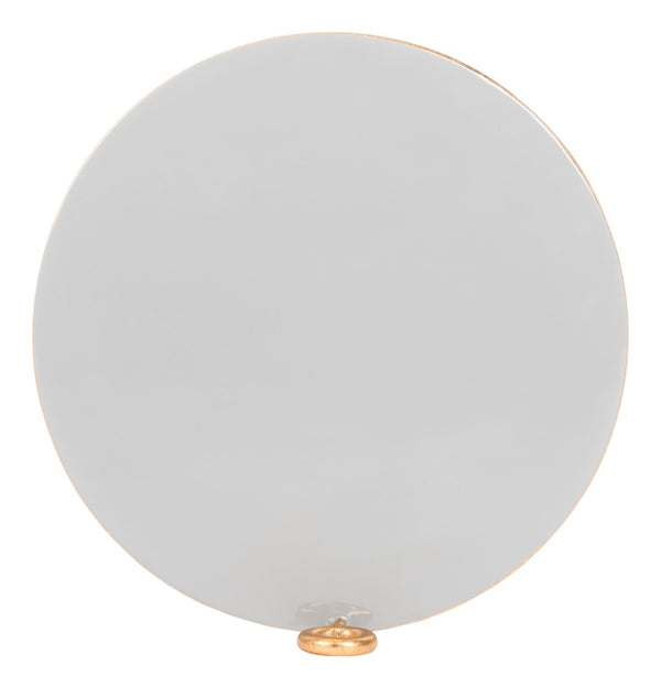 Safavieh Emirah Round C Table - Luxurious Gold Accent Table With Grey Enamel Top For Modern Living Spaces ACC3207A