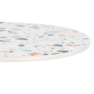 Safavieh Terrassa Oval Accent Table – Vibrant Terrazzo Top & Sleek Gold Base For Modern Living Spaces! ACC3214A