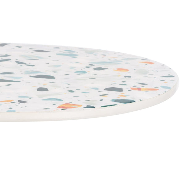 Safavieh Terrassa Oval Accent Table – Vibrant Terrazzo Top & Sleek Gold Base For Modern Living Spaces! ACC3214A