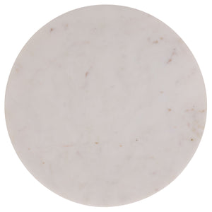 Safavieh Guido Side Table - Elegant Marble Top With Glass Shelf, Sturdy Iron Frame For Modern Interiors Blue ,Natural Iron,Wood,Glass Acc3215a