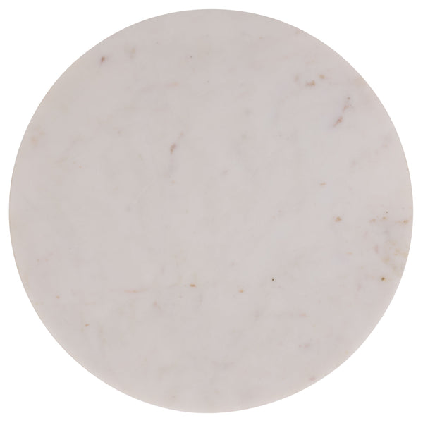 Safavieh Guido Side Table - Elegant Marble Top With Glass Shelf, Sturdy Iron Frame For Modern Interiors Blue ,Natural Iron,Wood,Glass Acc3215a