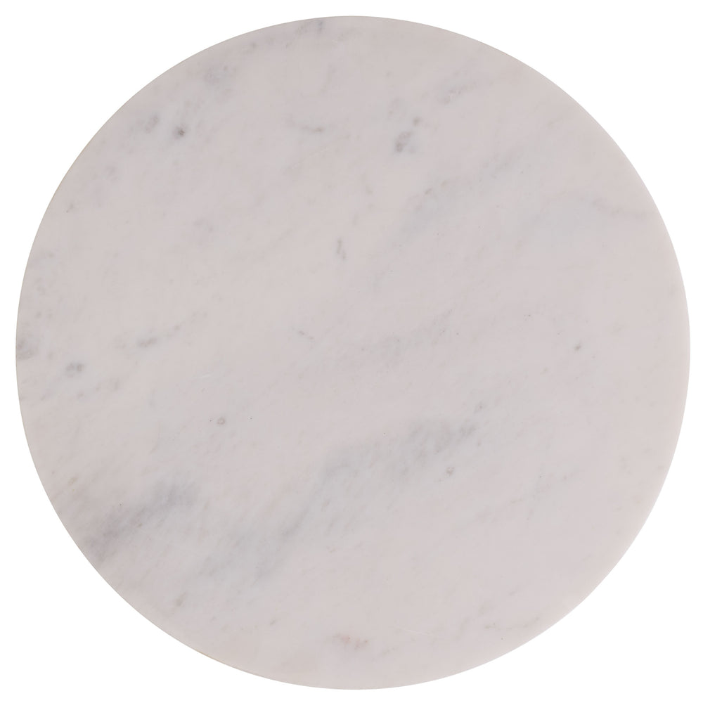 Safavieh Guido Side Table - Elegant Marble Top With Glass Shelf, Sturdy Iron Frame For Modern Interiors Blue ,Natural Iron,Wood,Glass Acc3215a