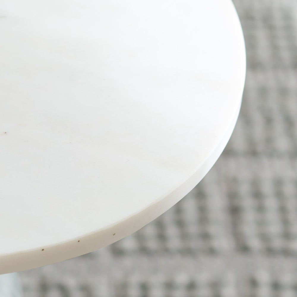 Safavieh Paulon Side Table - Modern Minimalist Accent In Cream & White For Stylish Living Spaces & Durability ACC3216A