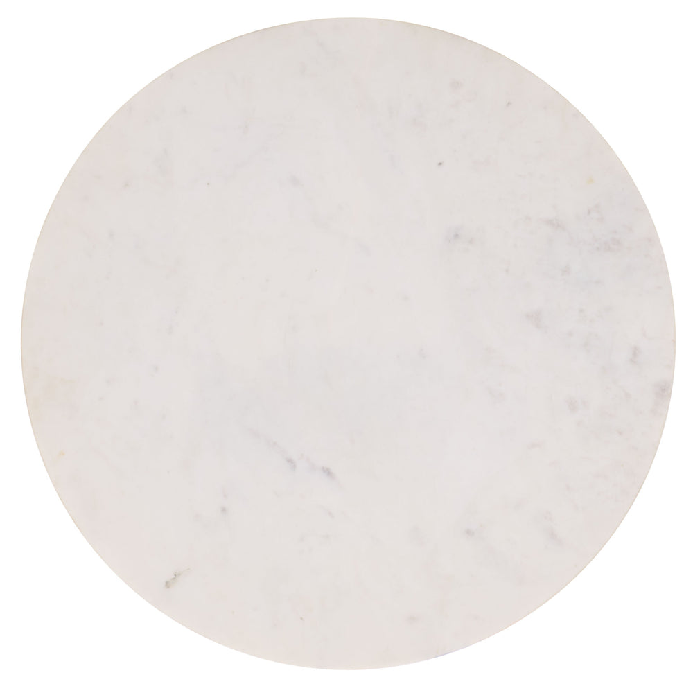 Safavieh Kashi Side Table - Modern Elegance With Iron, Glass & Marble - A Chic Statement For Your Space Clear ,White  Acc3217a-2bx