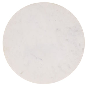 Safavieh Kashi Side Table - Modern Elegance With Iron, Glass & Marble - A Chic Statement For Your Space Pink ,White  Acc3217b-2bx