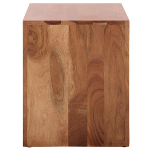 Safavieh AMABU Accent Table – Elegant Walnut Finish, Solid Wood Craftsmanship for Versatile Home Decor Use ACC3223A