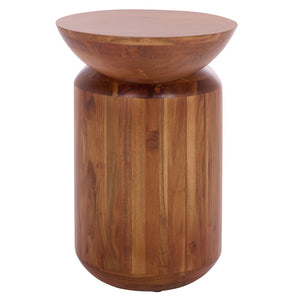 Safavieh MASEW Accent Table in Rich Walnut - Compact, Durable Design for Modern Living Rooms & Bedrooms ACC3228A