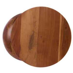 Safavieh Masew Accent Table In Rich Walnut - Stylish, Versatile Design For Any Living Space, Easy To Clean Walnut Wood Acc3228a