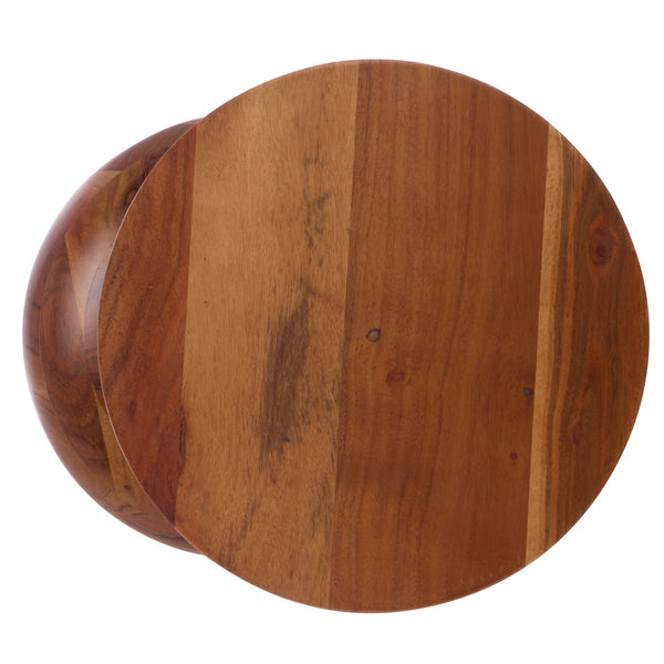 Safavieh Masew Accent Table In Rich Walnut - Stylish, Versatile Design For Any Living Space, Easy To Clean Walnut Wood Acc3228a