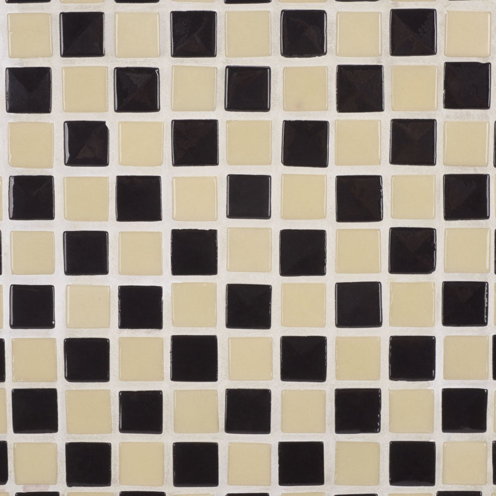 Safavieh Satomi Accent Table - Stylish Modern Design With Inlaid Tile Details For Living Rooms And Entryways Cream / Black ACC3230A