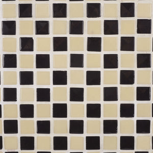 Safavieh Satomi Accent Table - Stylish Modern Design With Inlaid Tile Details For Living Rooms And Entryways Cream / Black ACC3230A