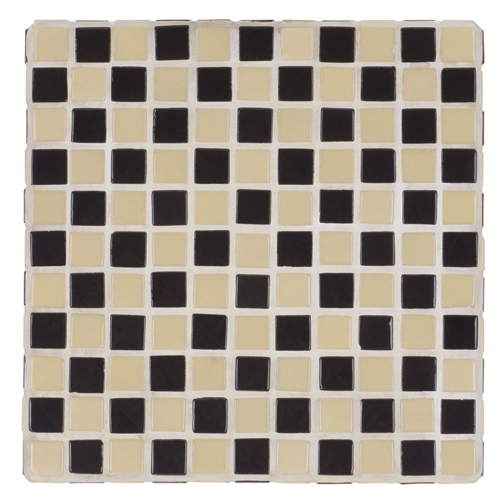 Safavieh Satomi Accent Table - Stylish Modern Design With Inlaid Tile Details For Living Rooms And Entryways Cream / Black ACC3230A