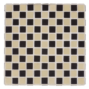 Safavieh Satomi Accent Table - Stylish Modern Design With Inlaid Tile Details For Living Rooms And Entryways Cream / Black ACC3230A