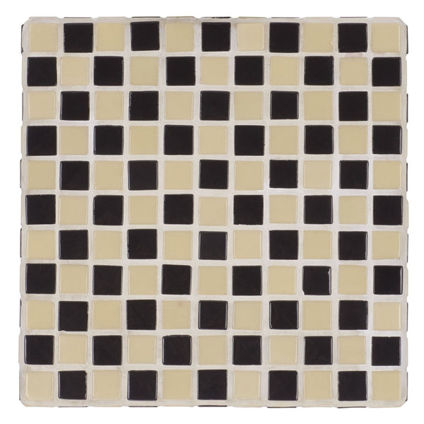Safavieh Satomi Accent Table - Stylish Modern Design With Inlaid Tile Details For Living Rooms And Entryways Cream / Black ACC3230A