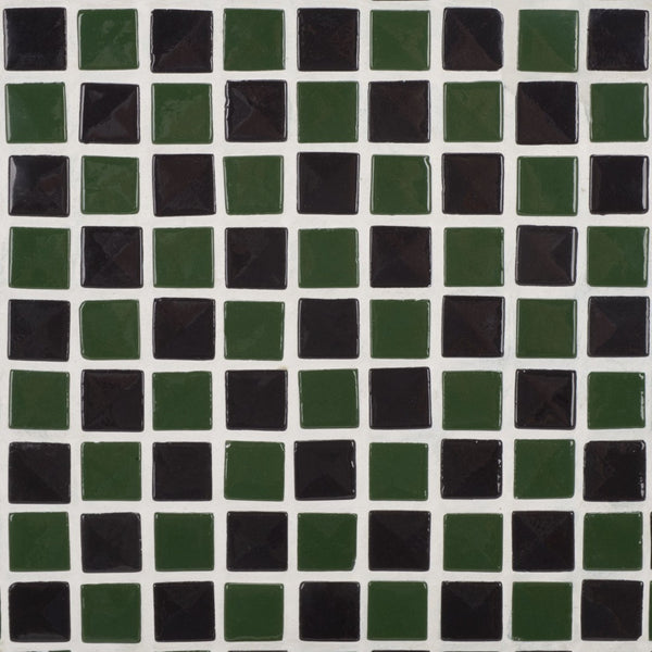 Safavieh Satomi Accent Table - Stylish Modern Design With Inlaid Tile Details For Living Rooms And Entryways Dark Green / Black ACC3230B