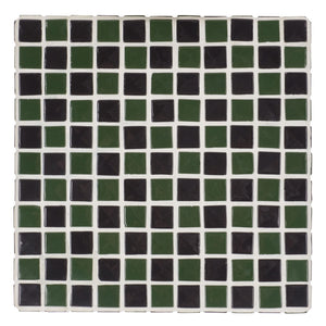 Safavieh Satomi Accent Table - Stylish Modern Design With Inlaid Tile Details For Living Rooms And Entryways Dark Green / Black ACC3230B