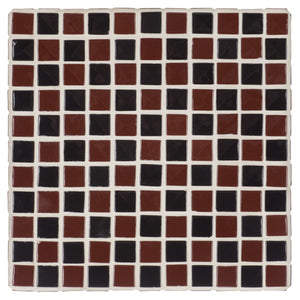 Safavieh Satomi Accent Table - Stylish Modern Design With Inlaid Tile Details For Living Rooms And Entryways Bordeaux / Black ACC3230C