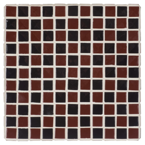 Safavieh Satomi Accent Table - Stylish Modern Design With Inlaid Tile Details For Living Rooms And Entryways Bordeaux / Black ACC3230C