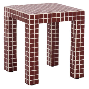 Safavieh Hotaru Accent Table - Modern Elegance With Versatile Design For Small Spaces And Timeless Style Bordeaux ACC3231C