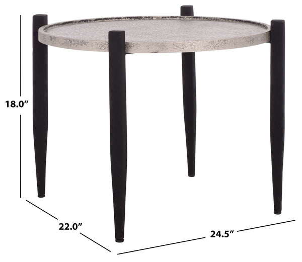 Safavieh Ringo Accent Table - Elegant Grey & Black Design, Durable Iron Frame For Stylish Home Or Office Use Grey ,Black Iron,Mdf Acc3240a